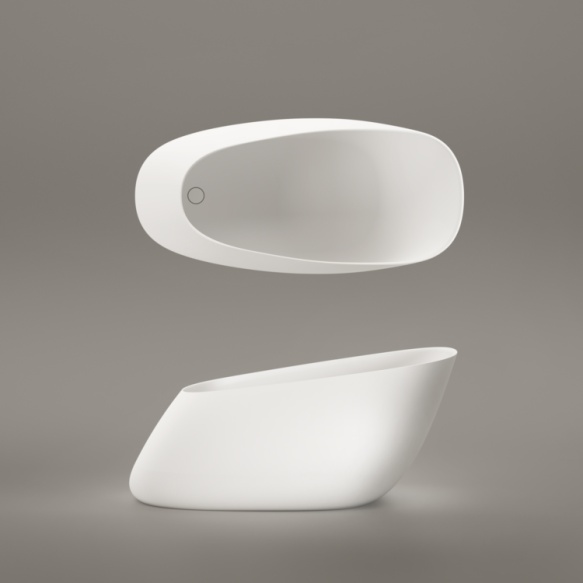 silkstone vann Pointe, matt valge