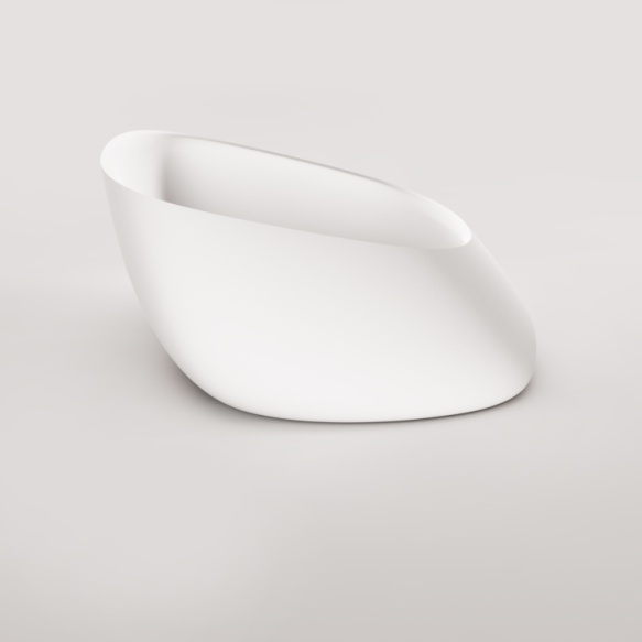 silkstone valamu Pointe tööpinnale, matt valge