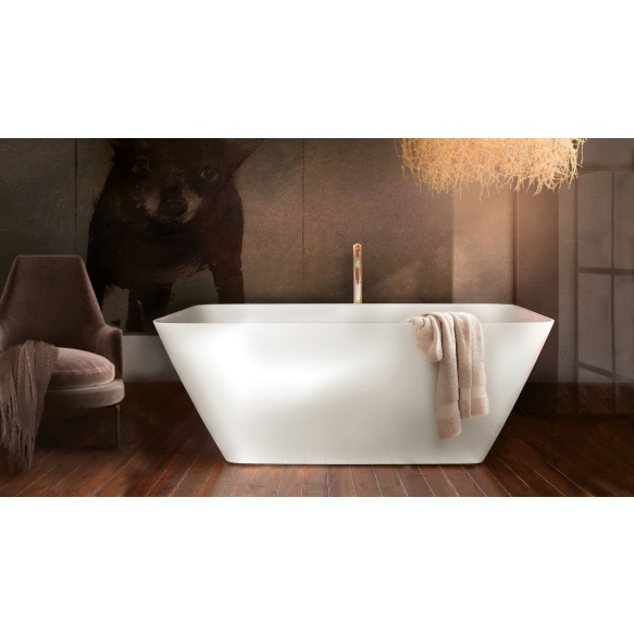 kivimassist vann Quadro, peidetud sifoon/ülevooluga, läikiv valge