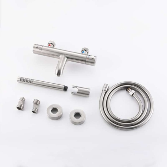 termostaat vannisegisti dušikomplektiga Cherry, harjatud teras