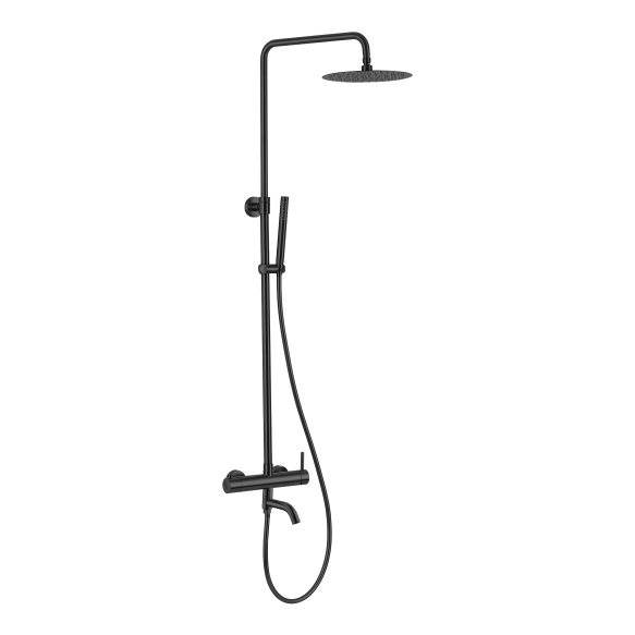 vannitilaga vihmadušikomplekt Cherry, matt must