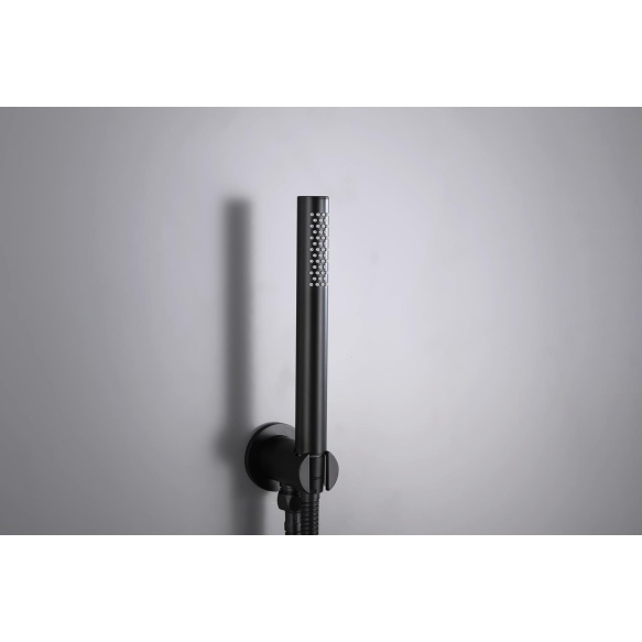 süvistatav termostaat vihmadušikomplekt Cherry, matt must