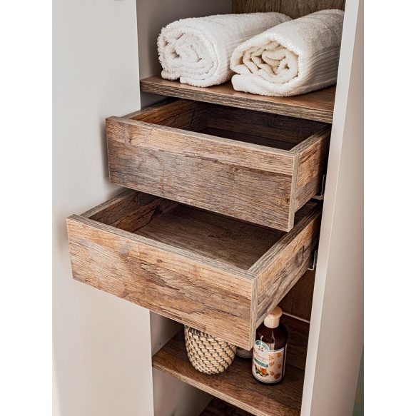 vannitoakapp Santa Cruz 160x35x33 cm, Taupe