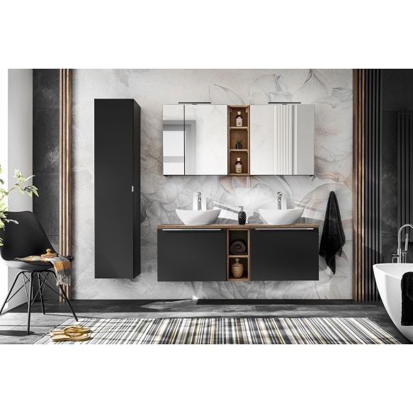 valamukapp Santa Cruz 60x46x45.6 cm, matt must