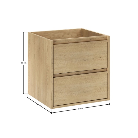 valamukapp Estetica 50 cm 2 sahtlit