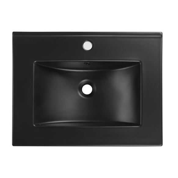 mööblivalamu Oak 60x46x18 cm, matt must