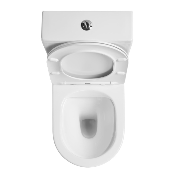 rimless wc kompakt Pacho, universaalne trapp, 2-süsteemne + soft close iste, valge