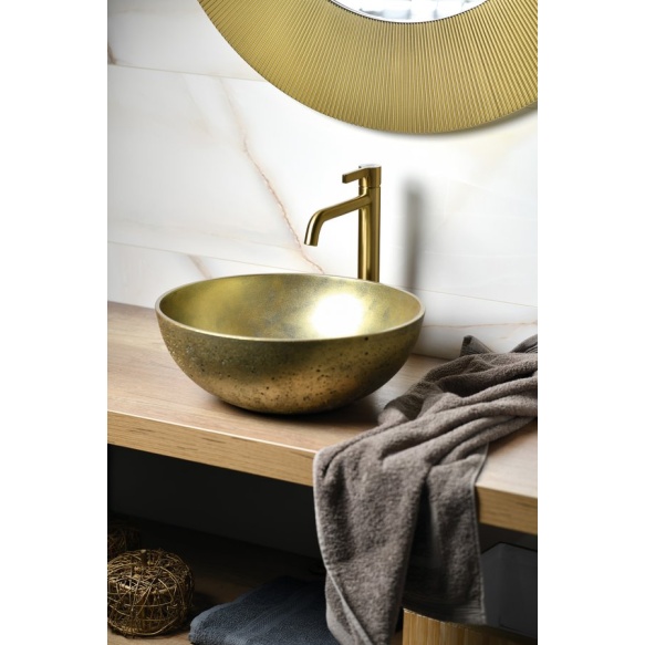 kõrge valamusegisti Iconic, harjatud kuld