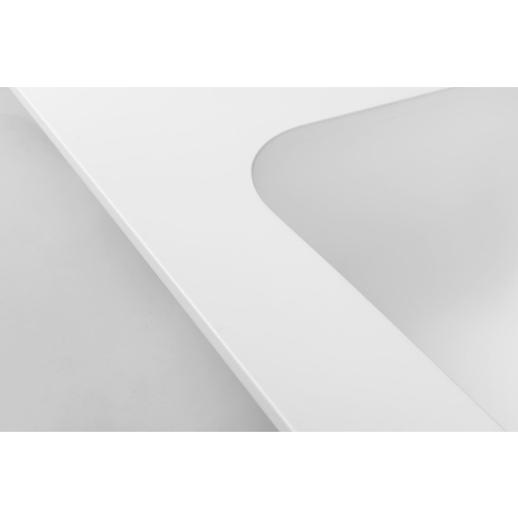 valamu ARUBA Double Central, 130x51.5 cm, valge matt