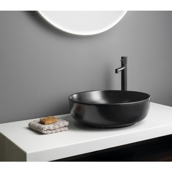 valamu töötasapinnale RONDEA dia. 41cm,  must matt