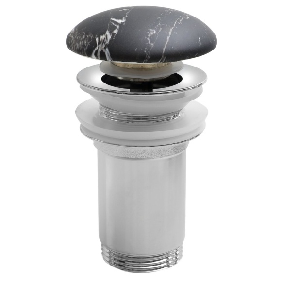 põhjaklapp 5/4", click-clack, ceramic plug, 10-50mm, carnico marmor