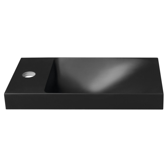 mööblivalamu AGOS 40x22 cm L/R, matt must