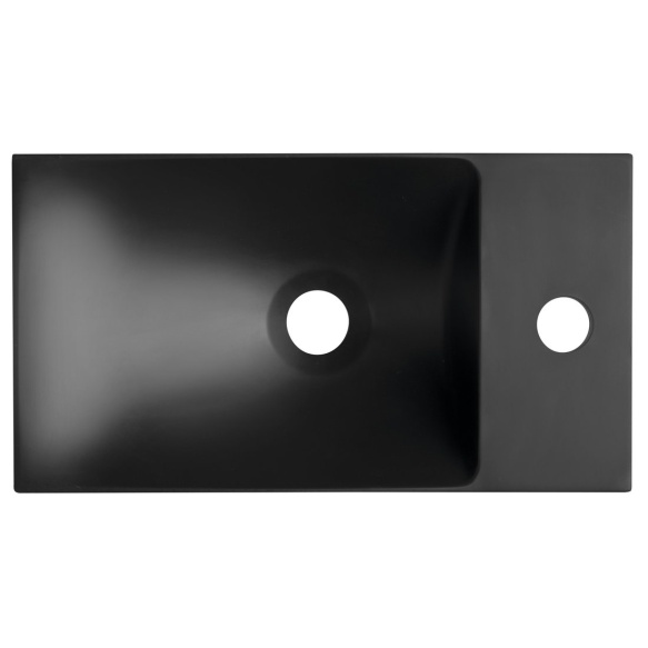 mööblivalamu AGOS 40x22 cm L/R, matt must