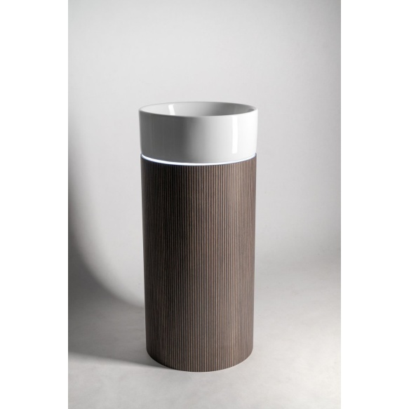 eraldiseisev valamu riiuliga OASIS 40x89x48cm,  valge/oak Pimento