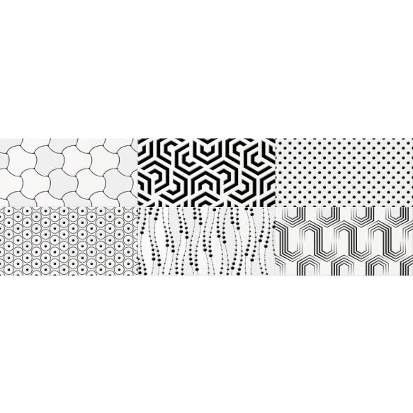 CAMALEONTE Decor Mix Negro 20x60, müük ainult paki kaupa (1 pakk = 1,44 m2)