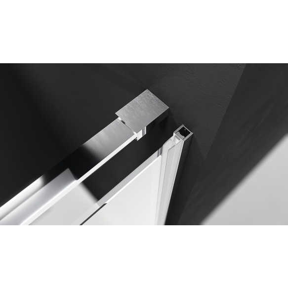 Suihkuovi ROLLS LINE 1500mm, korkeus 2000mm, kirkas lasi