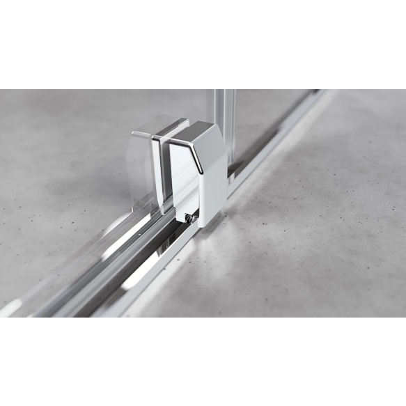 Suihkuovi ROLLS LINE 1600mm, korkeus 2000mm, kirkas lasi