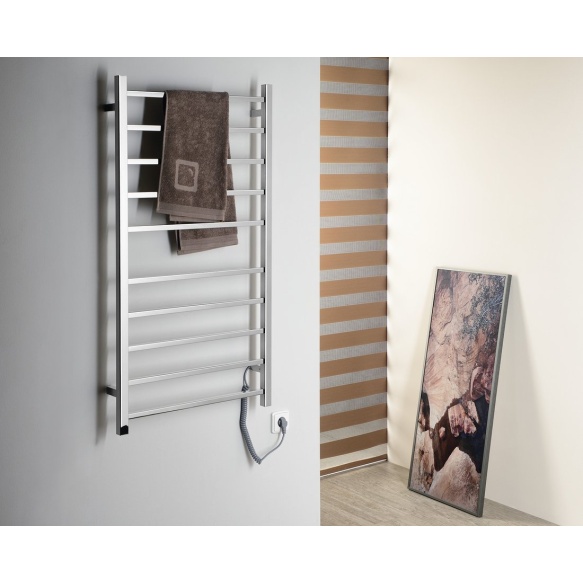 elektriradiaator taimeriga Eskinado 620x1160 mm, 120 W, poleeritud roostevaba teras