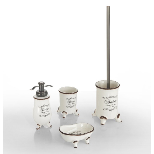 Vapaasti seisova keraaminen WC harja/teline AMELIE