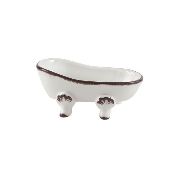 Vapaasti seisova keraaminen saippua-alusta AMELIE