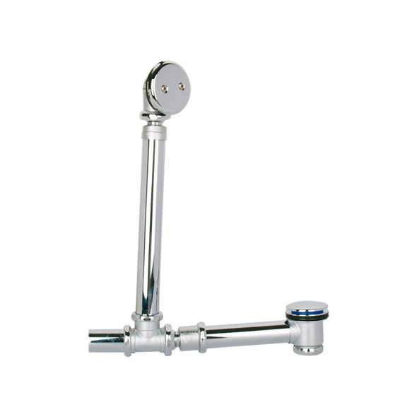 kromattu pohjaventtiili ja poistoputki