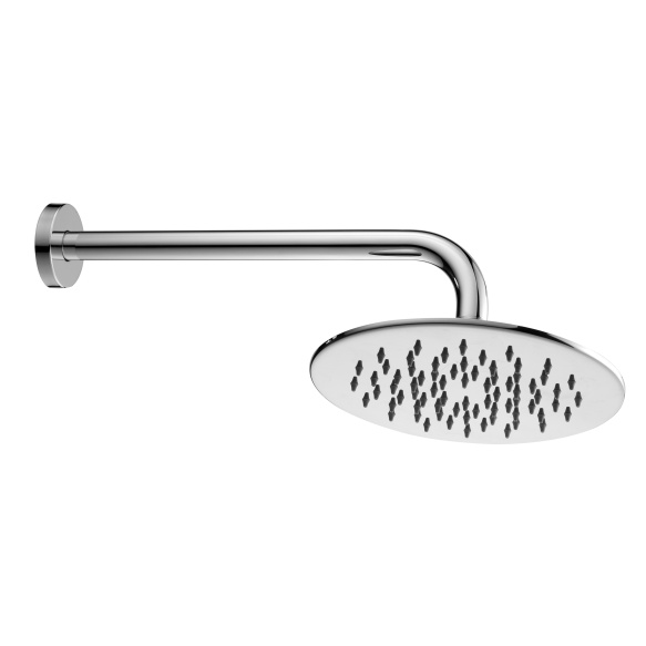 kattosuihku 20 cm+ vaakasuora putki 30 cm, kromi