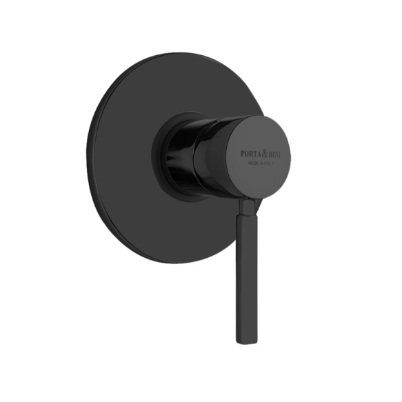 upotettava suihkuhana Form A, 1 vedenulostulo, mattamusta