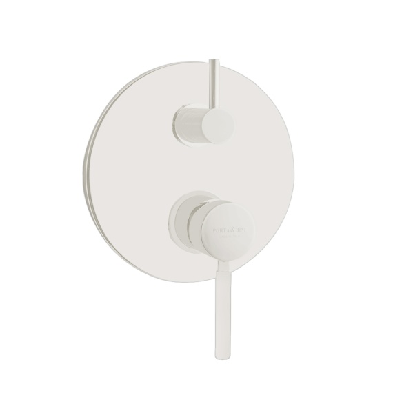 upotettava suihkuhana Form A vaihtimella, 3 vedenulostuloa, mattavalkoinen