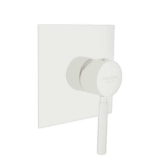 upotettava suihkuhana Form A, 1 vedenulostulo, mattavalkoinen