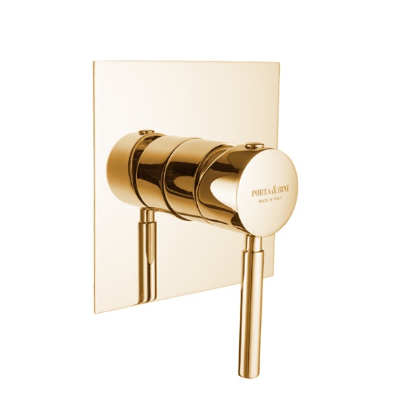 upotettava suihkuhana Form A, 1 vedenulostulo, kulta