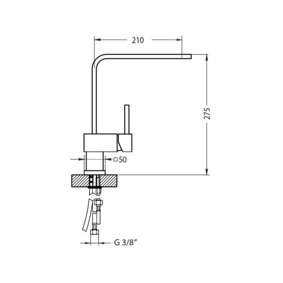 keittiöhana Alveus Laguna, kulta