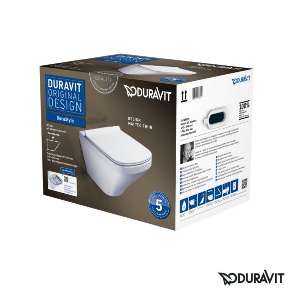 seinä-wc-istuin Duravit Durastyle rimless + hitaasti sulkeutuva istuinkansi