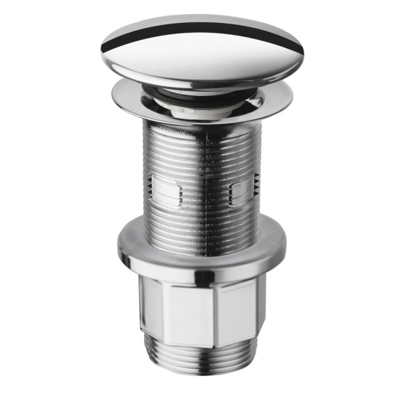 klik-klak -pohjaventtiili, kromi, h 10-80 mm, halk. 64 mm 1 1/4´´