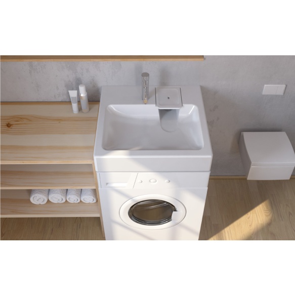 valumarmori pesuallas 60x60 cm  pesukoneen päälle