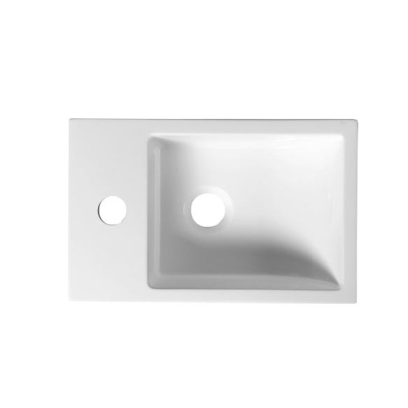 pesuallas Interia Alabama, vasenkätinen, komposiittikivi, 360 X 230 x 110 mm