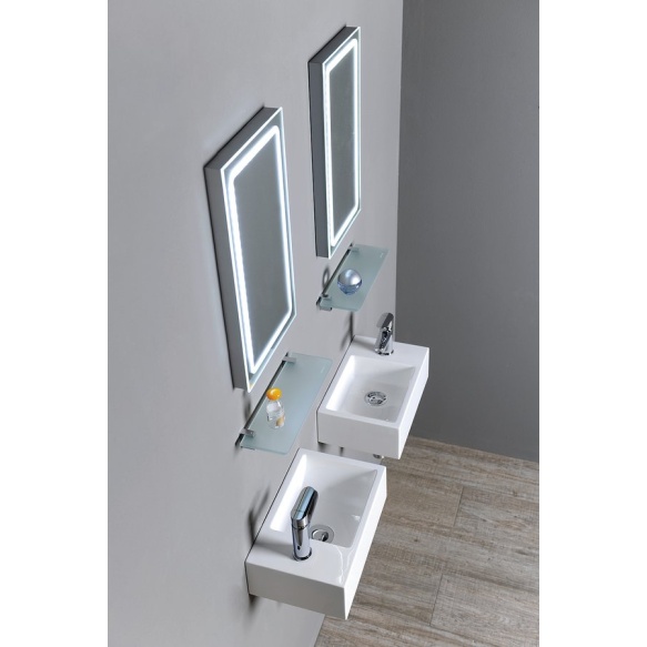 pesuallas Interia Alabama, vasenkätinen, komposiittikivi, 360 X 230 x 110 mm