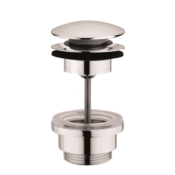 pesualtaan krominen universaali pohjaventtiili, klik-klak 1 1/4´´