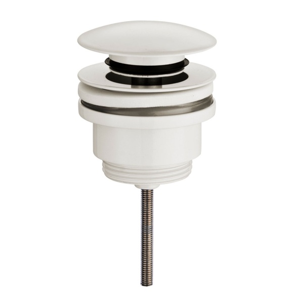 pesualtaan mattavalkoinen universaali pohjaventtiili, klik-klak 1 1/4´´