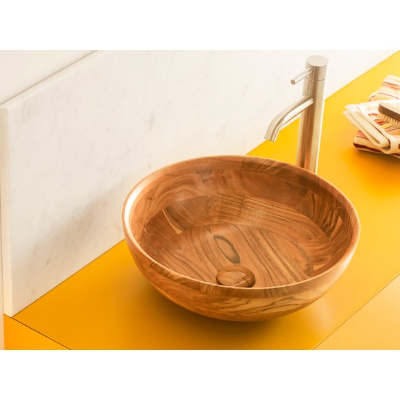 Pesuallas Bathco Calcuta, Ø400mm, puu