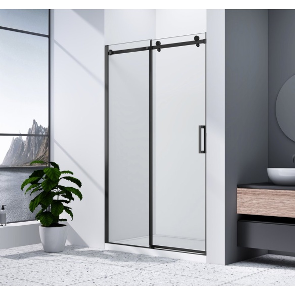 dušiuks Dragon Black 1100 mm, kirgas klaas