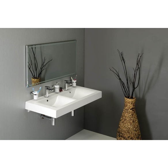 LED taustvalgustusega peegel GEMINI 110x65cm