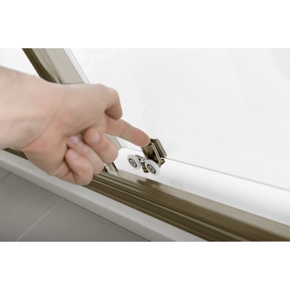 liuglev dušiuks Antique 1200 mm, kirgas klaas, pronks