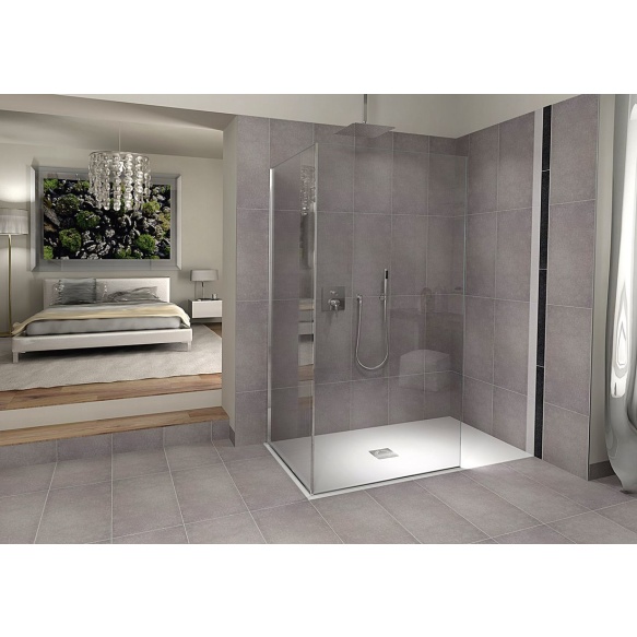 Suihkunurkan allas FLEXIA, kivimassa 160x90x3,5cm