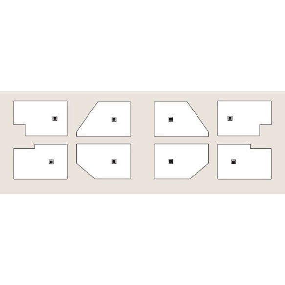 Suihkunurkan allas FLEXIA, kivimassa 160x90x3,5cm