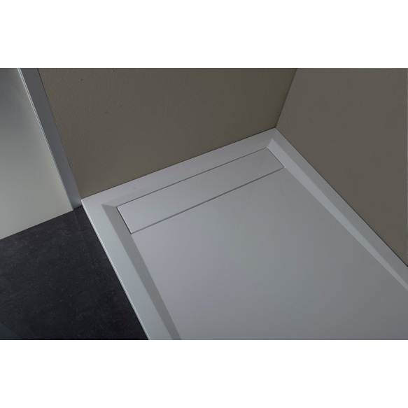 Kivimassa suihkuallas VARESA 120x80x4cm, valkoinen