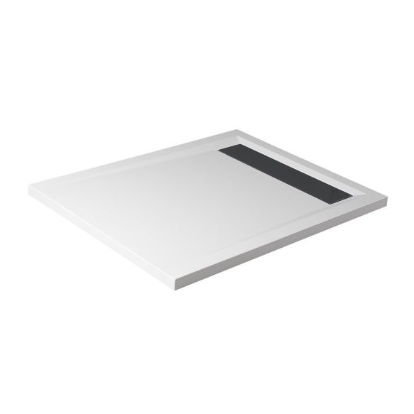 Kivimassa suihkuallas VARESA 110x90x4cm, valkoinen