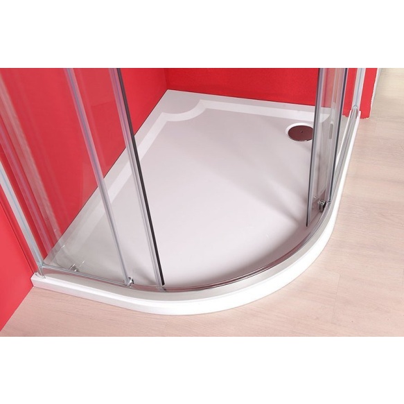 Kaareva kivimassa suihkuallas RIVA , 100x80cm, oikea