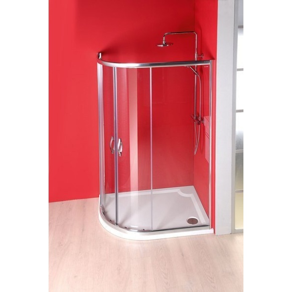 Kaareva kivimassa suihkuallas RIVA , 100x80cm, oikea