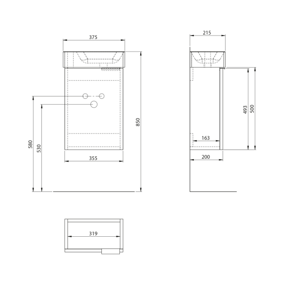 valamukapp LATUS XII 35.5x50x20cm, antratsiit