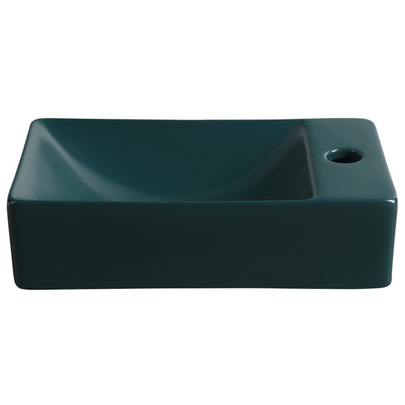 valamu Margitha 38x22cm, segistiava paremal, petrol